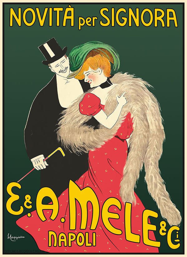 E. And A. Mele And Ci by Leonetto Cappiello - Art Print - Zapista