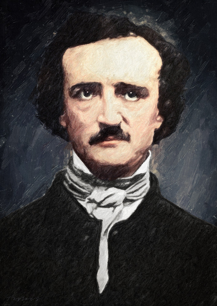 Edgar Allan Poe - Art Print - Zapista