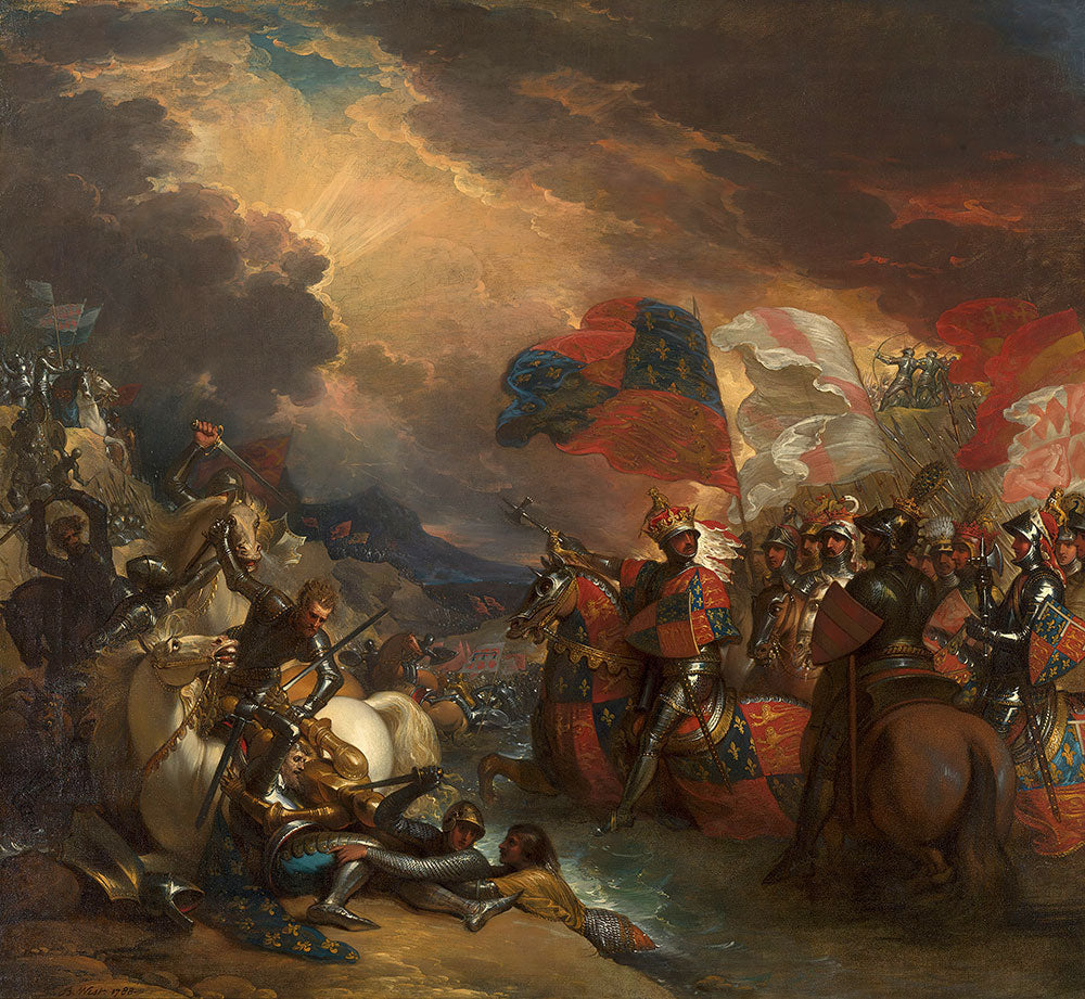 Edward III Crossing the Somme by Benjamin West - Art Print - Zapista