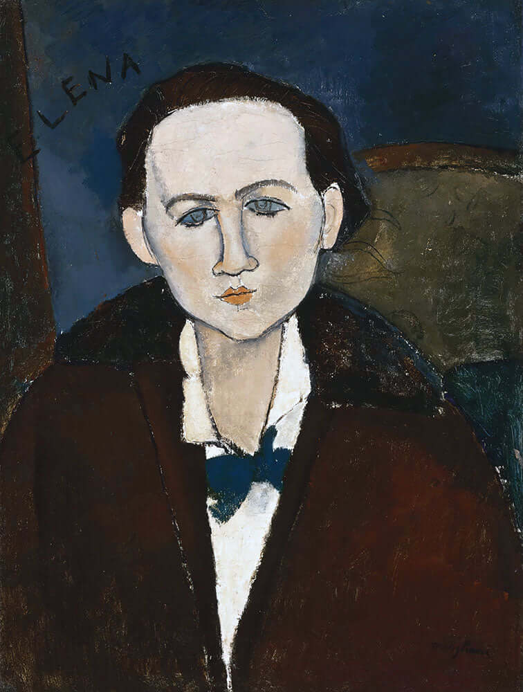 Elena Povolozky by Amedeo Modigliani - Art Print - Zapista