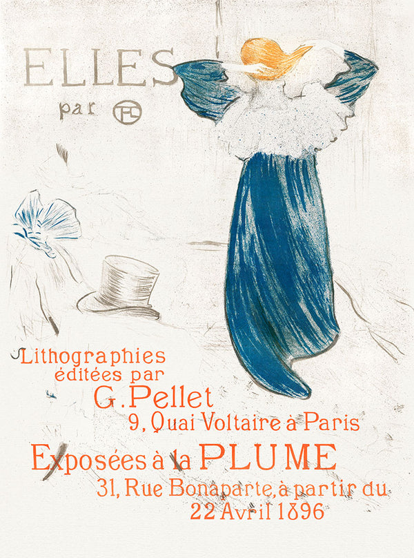 Elles: Frontispiece by Henri de Toulouse–Lautrec - Art Print - Zapista