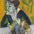 Erna with a Cigarette by Ernst Ludwig Kirchner - Art Print - Zapista