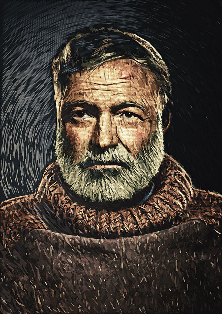 Ernest Hemingway - Art Print - Zapista