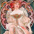 F. Champenois Imprimeur-Editeur by Alphonse Mucha - Art Print - Zapista