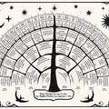 Family Tree Chart - Art Print - Zapista