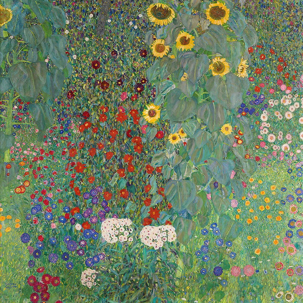 Farm Garden with Sunflowers by Gustav Klimt - Art Print - Zapista