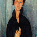 Femme aux yeux bleus by Amedeo Modigliani - Art Print - Zapista