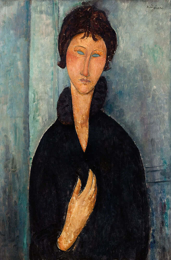 Femme aux yeux bleus by Amedeo Modigliani - Art Print - Zapista