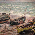 Fishing Boats at Etretat by Claude Monet - Art Print - Zapista