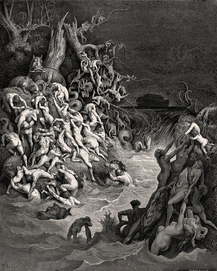 Flood Destroying the World by Gustave Doré - Art Print - Zapista