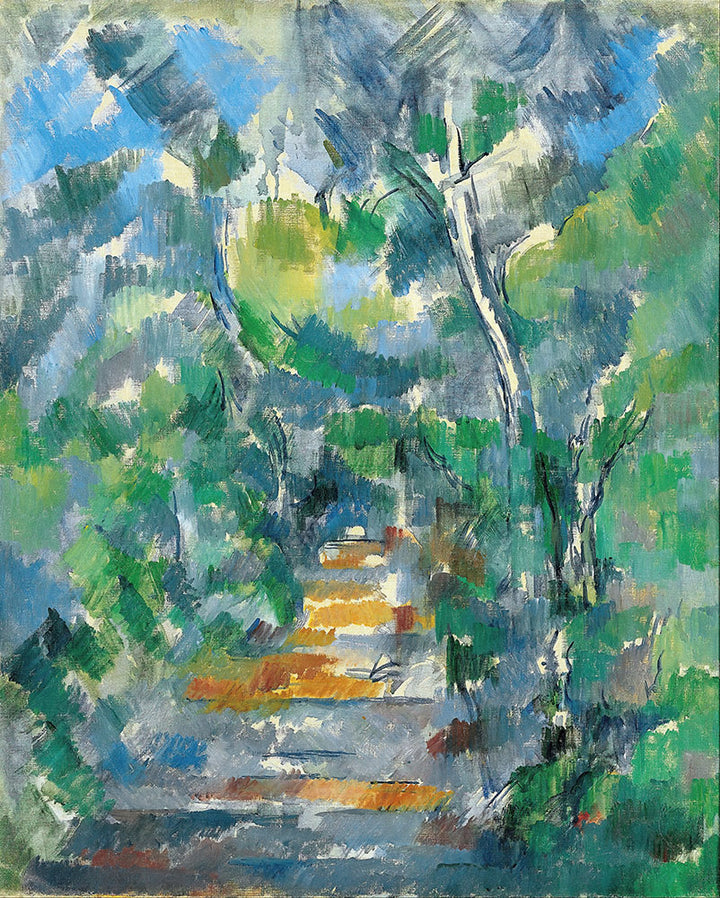 Forest Scene (Path from Mas Jolie to Château noir) by Paul Cézanne - Art Print - Zapista