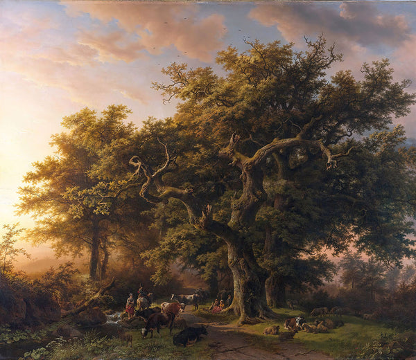 Forest Scene by Barend Cornelis Koekkoek - Art Print - Zapista