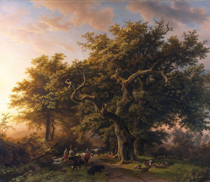 Forest Scene by Barend Cornelis Koekkoek - Art Print - Zapista