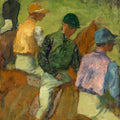 Four Jockeys by Edgar Degas - Art Print - Zapista