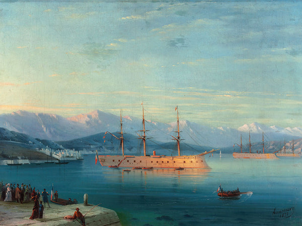 French Ships Departing the Black Sea by Ivan Aivazovsky - Art Print - Zapista