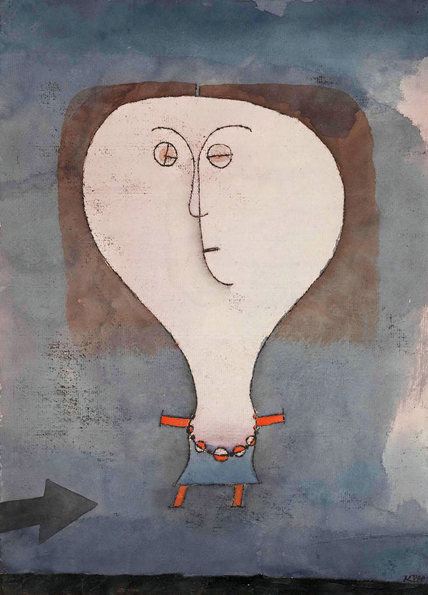 Fright of a Girl by Paul Klee - Art Print - Zapista