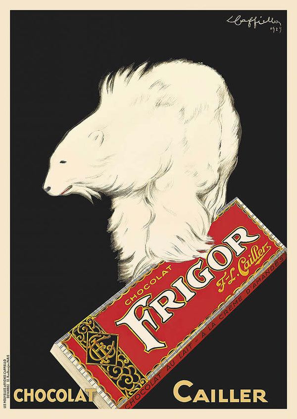 Frigor, Chocolat Cailler by Leonetto Cappiello - Art Print - Zapista