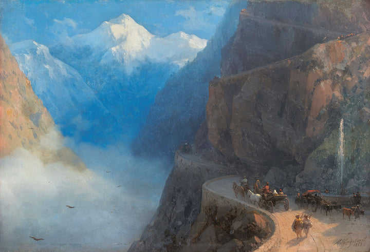 From Mleta to Gudauri by Ivan Aivazovsky - Art Print - Zapista