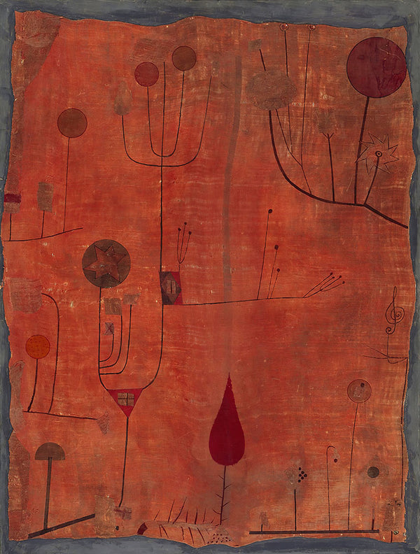 Fruits on Red by Paul Klee - Art Print - Zapista