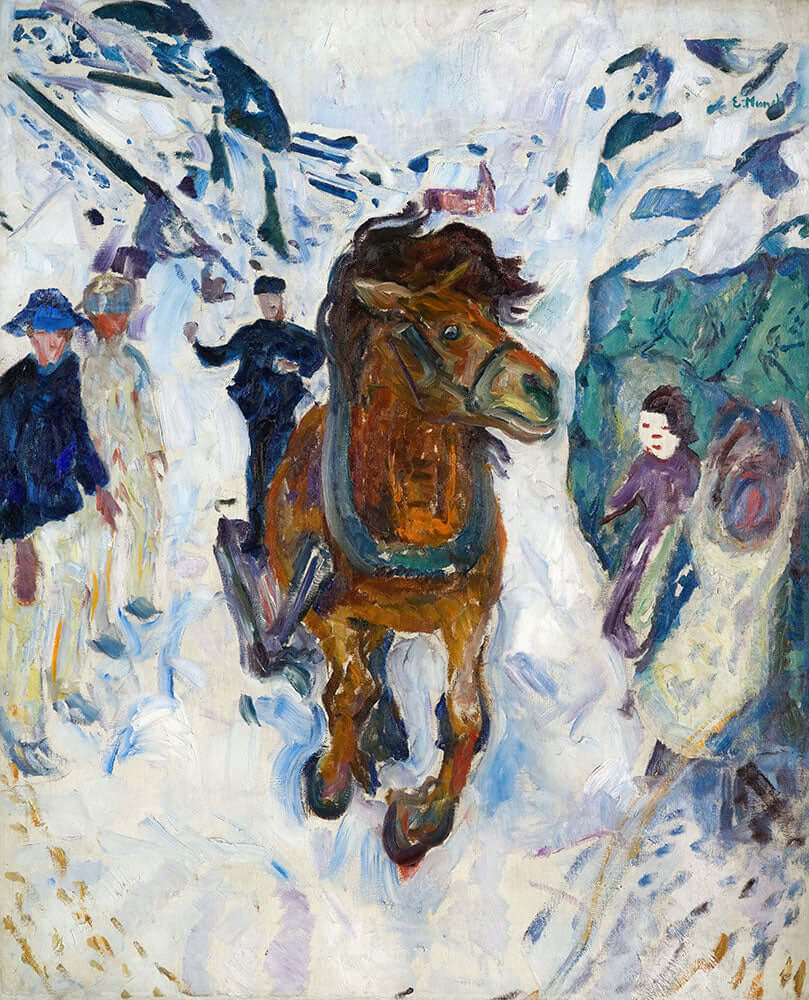 Galloping Horse by Edvard Munch - Art Print - Zapista