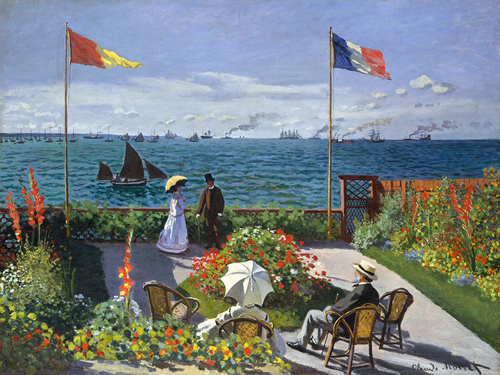 Garden at Sainte-Adresse by Claude Monet - Art Print - Zapista