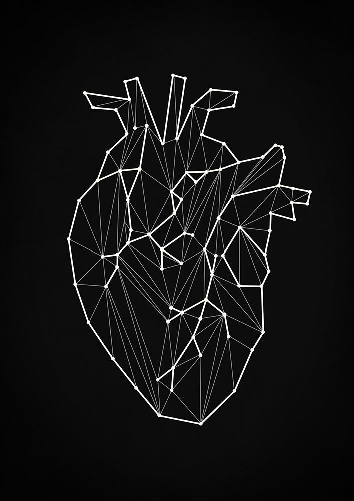 Geometric Heart - Art Print - Zapita
