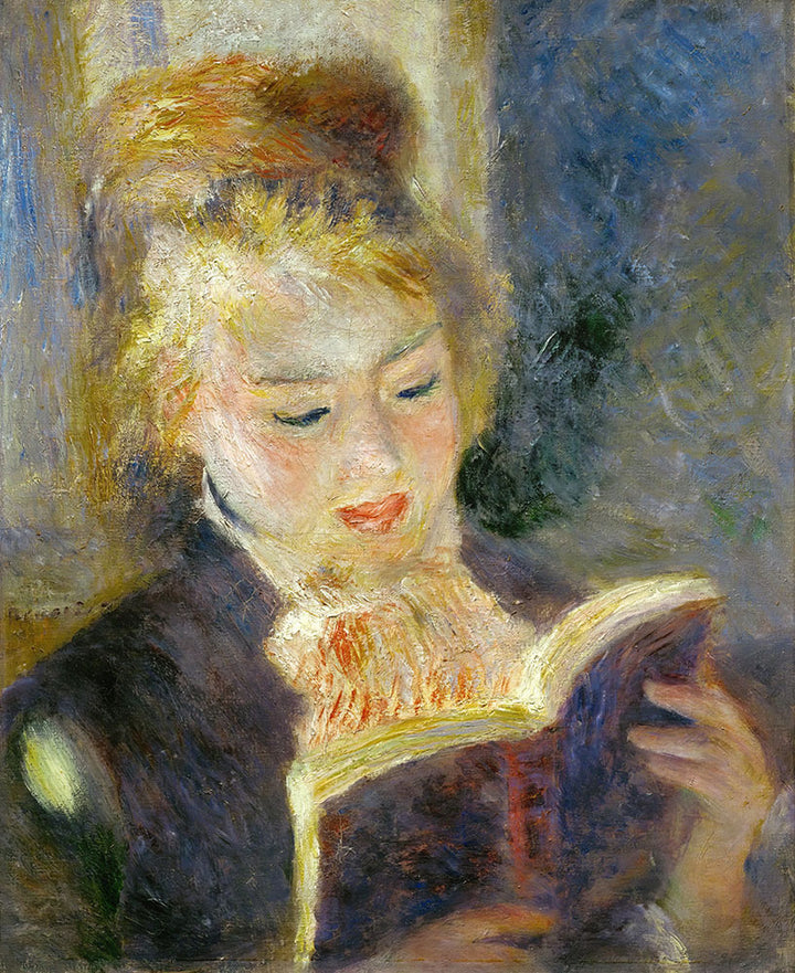 Girl Reading by Pierre-Auguste Renoir - Art Print - Zapista