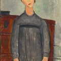 Girl Standing In Black Pinafore by Amedeo Modigliani - Art Print - Zapista
