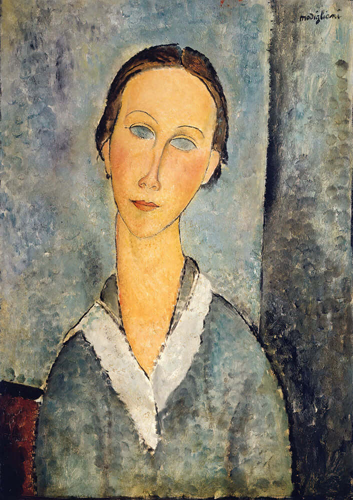 Girl in a Sailor's Blouse by Amedeo Modigliani - Art Print - Zapista