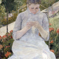Girl in the Garden by Mary Cassatt - Art Print - Zapista