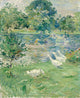 Girl in a Boat with Geese by Berthe Morisot - Art Print - Zapista