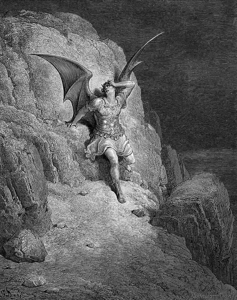 The Fall of Satan by Gustave Doré - Art Print - Zapista