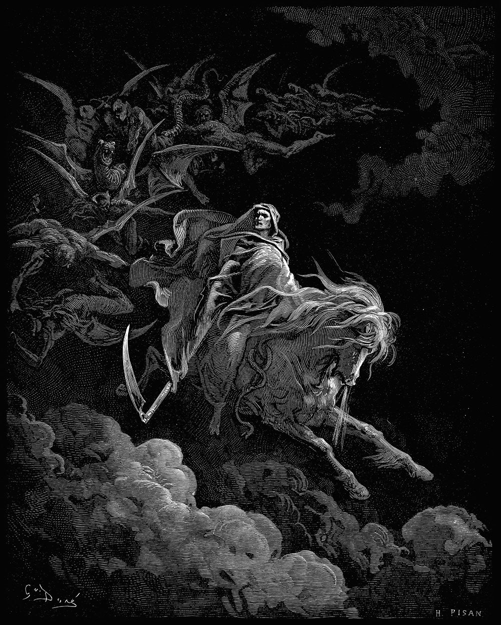 The Vision of Death by Gustave Doré - Art Print - Zapista
