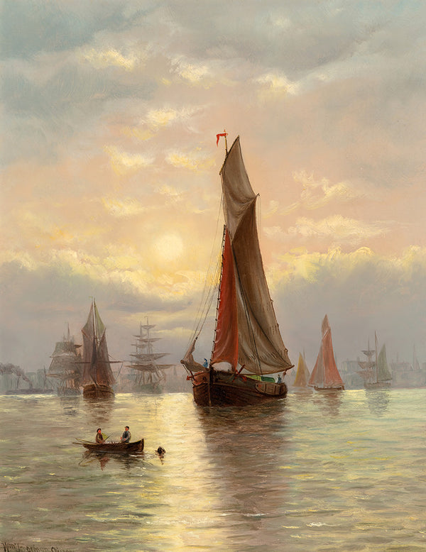 Harbor Scene by William Torgerson - Art Print - Zapista