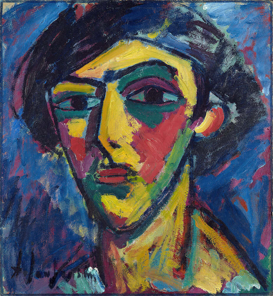 Head Of A Youth by Alexej von Jawlensky - Art Print - Zapista