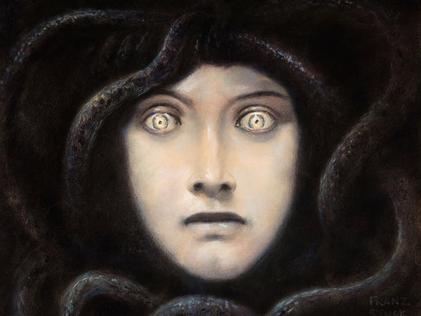 Head of Medusa by Franz von Stuck - Art Print - Zapista