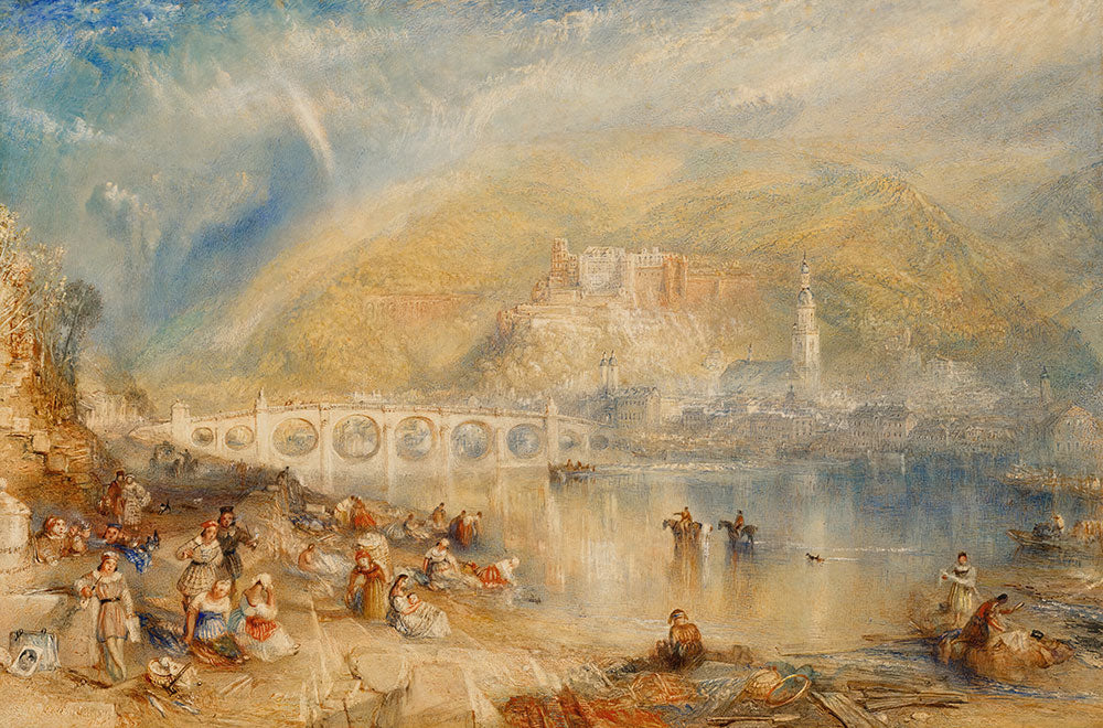 Heidelberg, with a Rainbow by Joseph Mallord William Turner - Art Print - Zapista