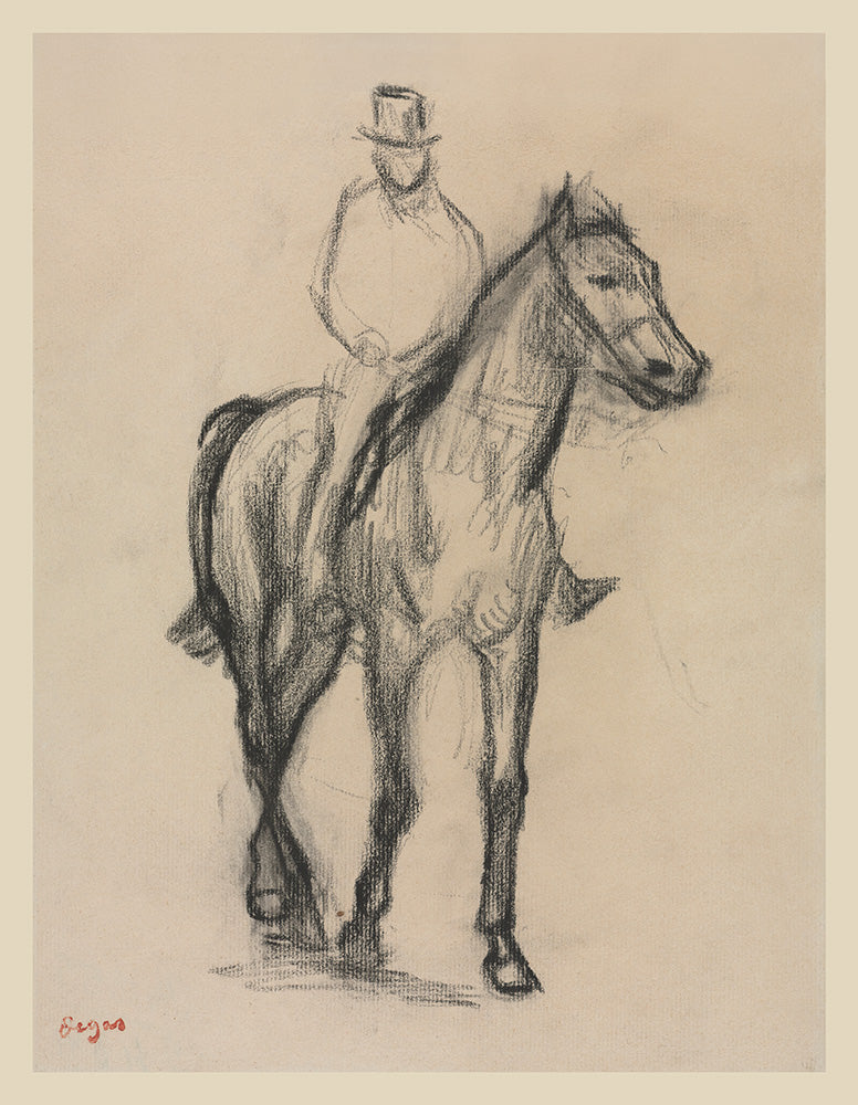 Horse and Rider by Edgar Degas - Art Print - Zapista