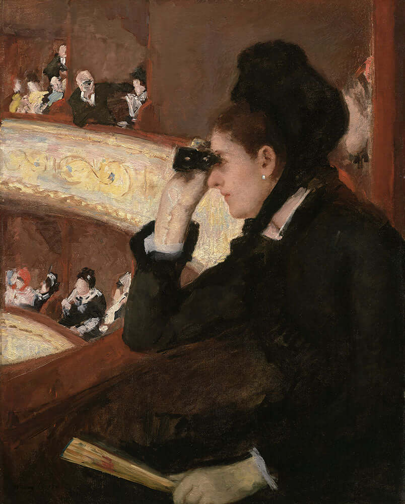 In the Loge by Mary Cassatt - Art Print - Zapista