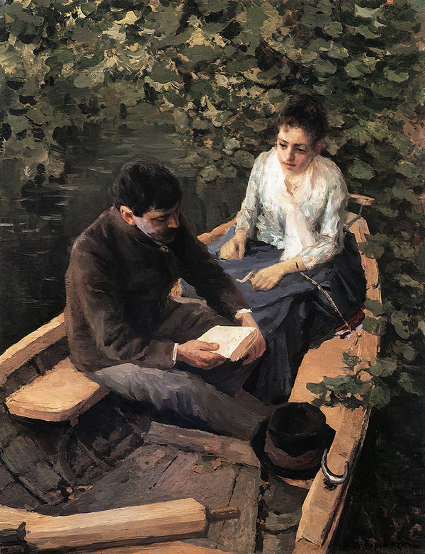 In the Boat by Konstantin Alexeevich Korovin - Art Print - Zapista