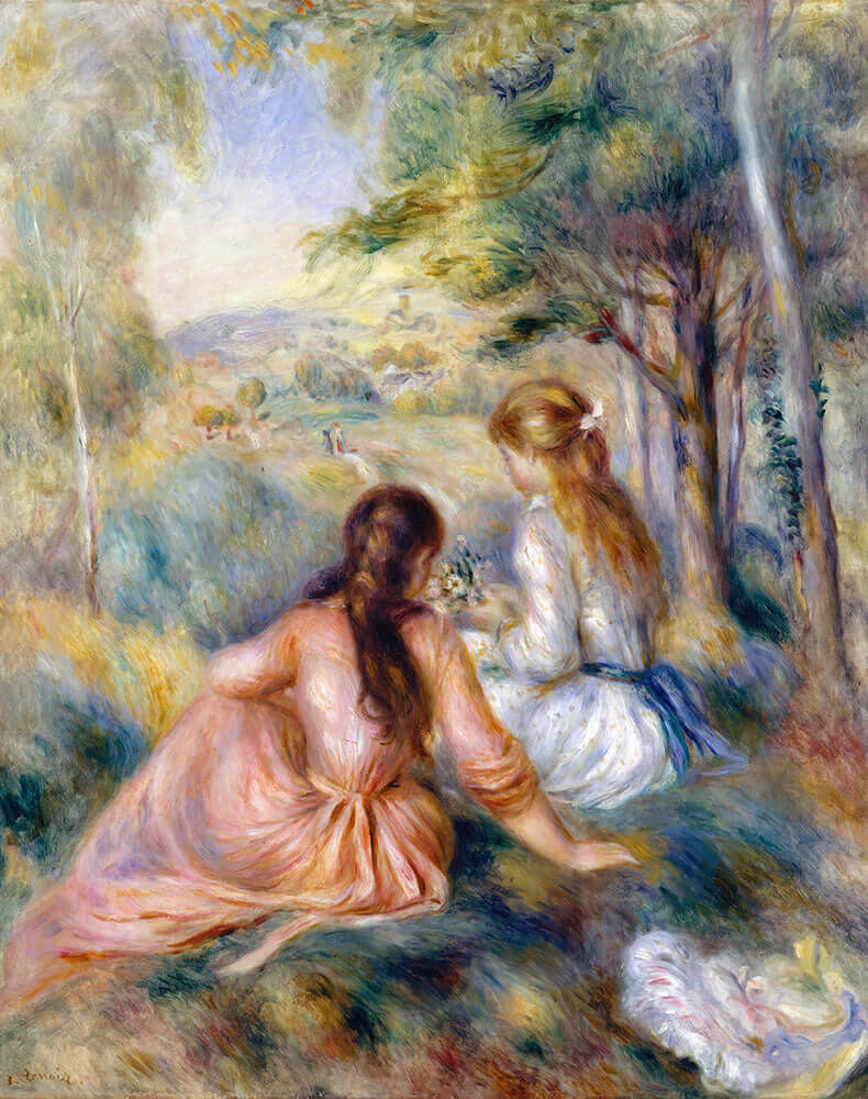 In the Meadow by Pierre-Auguste Renoir - Art Print - Zapista