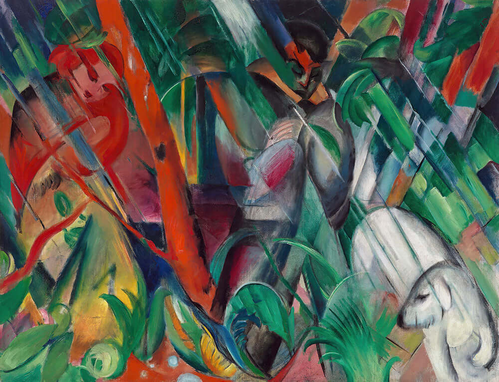 In the Rain by Franz Marc - Art Print - ZApista