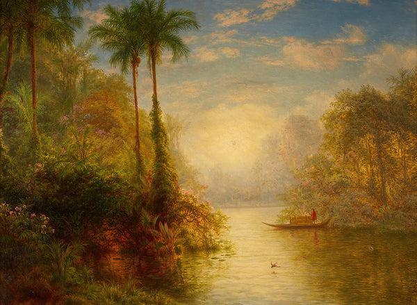 Incense Breathing Morn - Gray's Elegy, On the Guayaquil River by Louis Remy Mignot - Art Print - Zapista