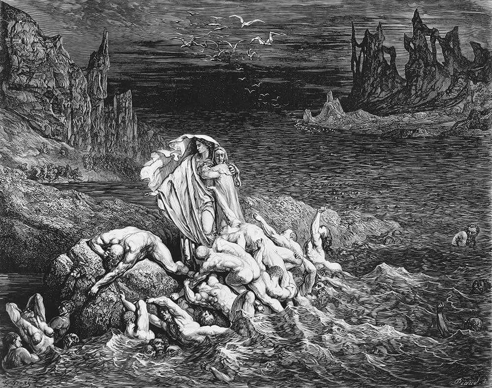 Inferno Canto 7 by Gustave Doré - Art Print - Zapista