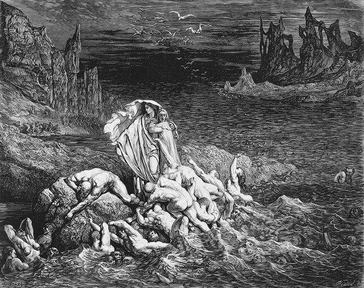 Inferno Canto 7 by Gustave Doré - Art Print - Zapista