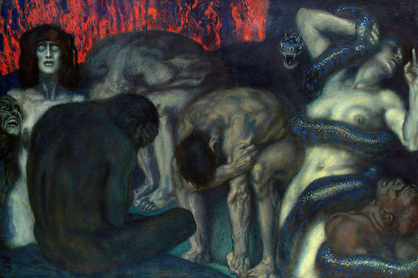 Inferno by Franz von Stuck - Art Print - Zapista