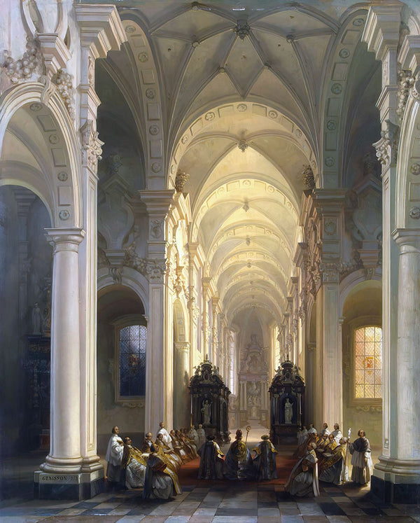 Interior Church Averbode by Jules Victor Génisson - Art Print - Zapista