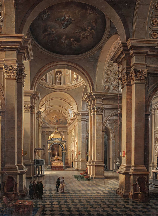 Interior of the All Saints Church in Warsaw by Marcin Zaleski - Art Print - Zapista