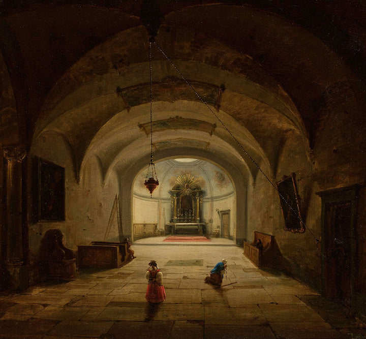 Interior of the Subterranean Chapel by Marcin Zaleski - Art Print - Zapista