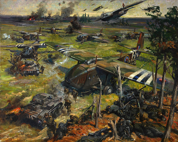 Invasion Scene by Terence Cuneo - Art Print - Zapista